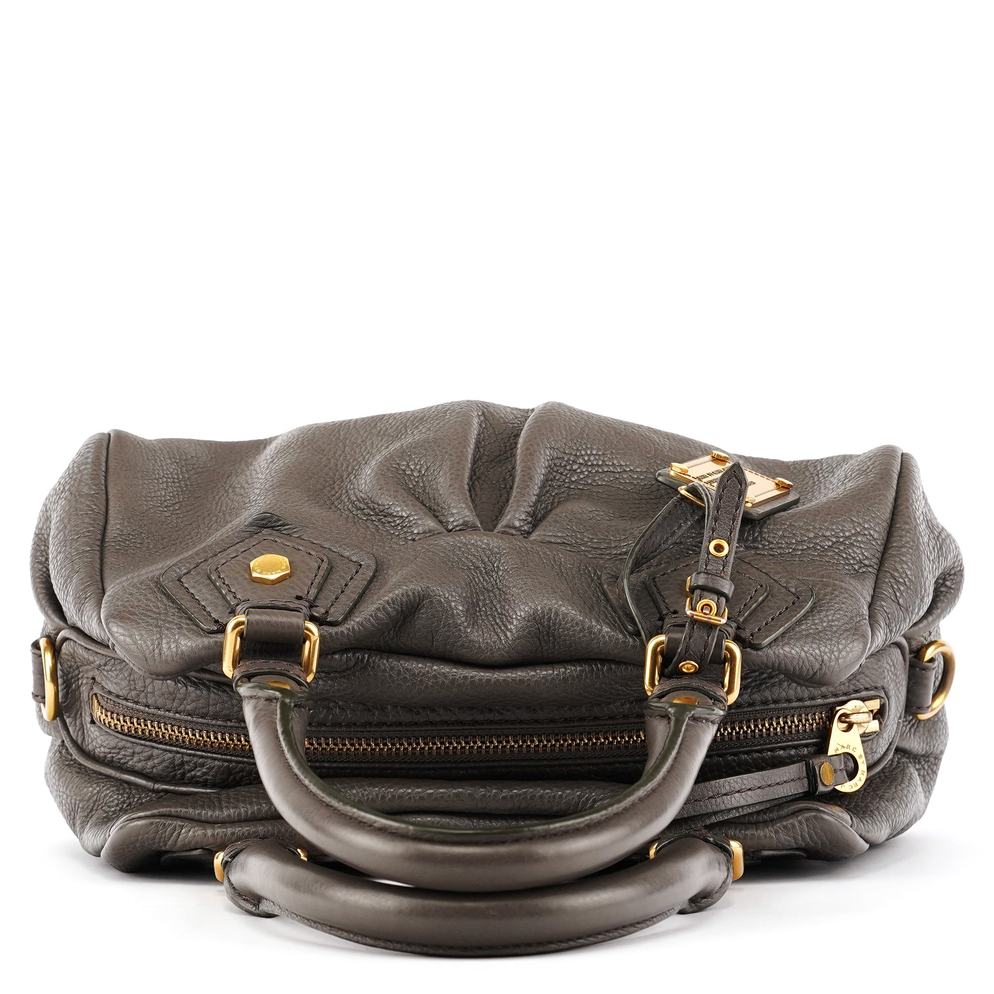 Marc by Marc Jacobs Bolso Classic Q Baby Groovee de piel gris