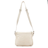 Marc by Marc Jacobs Multi-Pocket schoudertas van ivoorkleurig leer