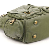 Marc by Marc Jacobs Khaki Green Leather Multi-Pocket Shoulder Bag