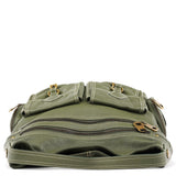Marc by Marc Jacobs Khaki Green Leather Multi-Pocket Shoulder Bag