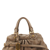 Marc by Marc Jacobs Light Brown Leather Classic Q Baby Groovee 2-Way Bag