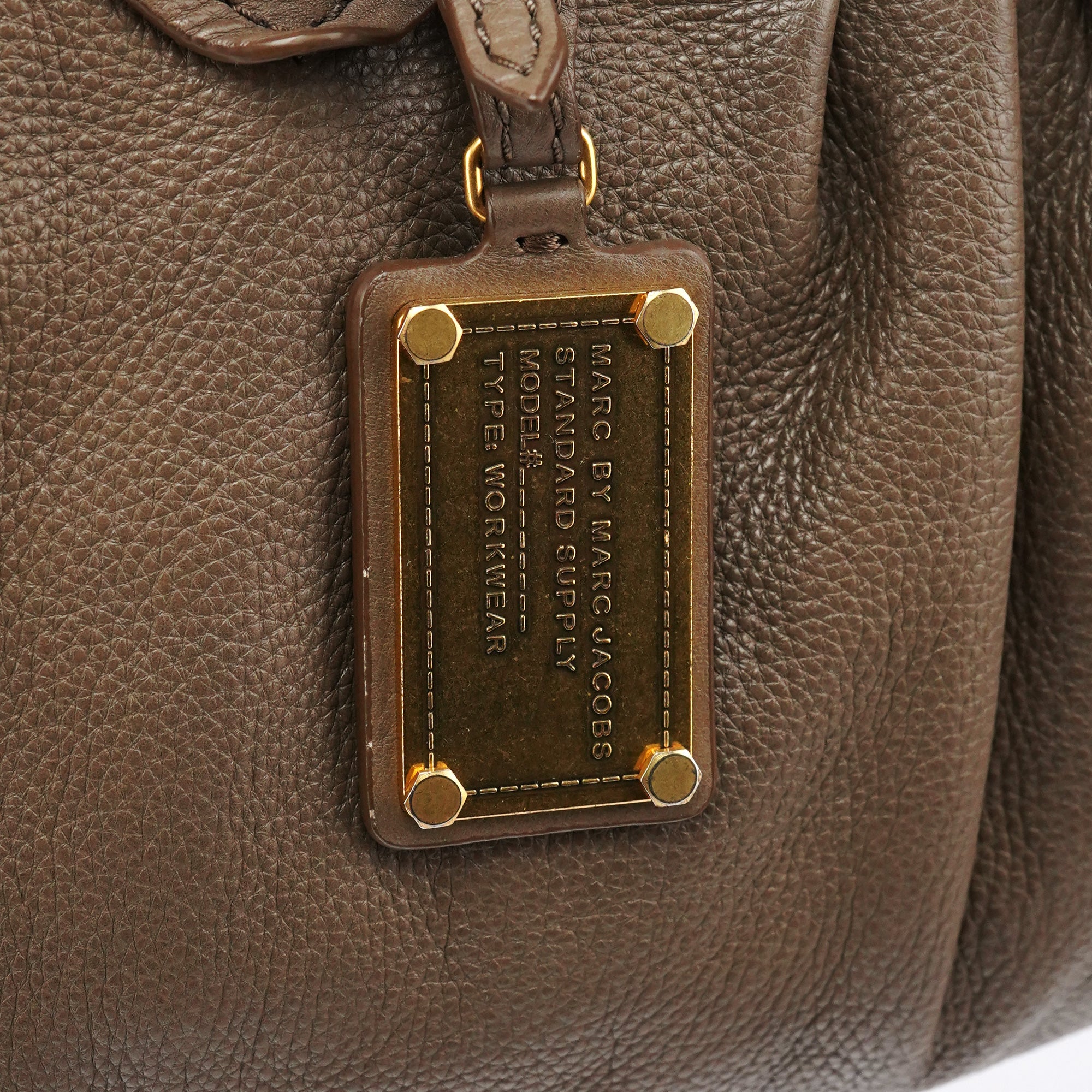 Marc by Marc Jacobs Light Brown Leather Classic Q Baby Groovee 2-Way Bag