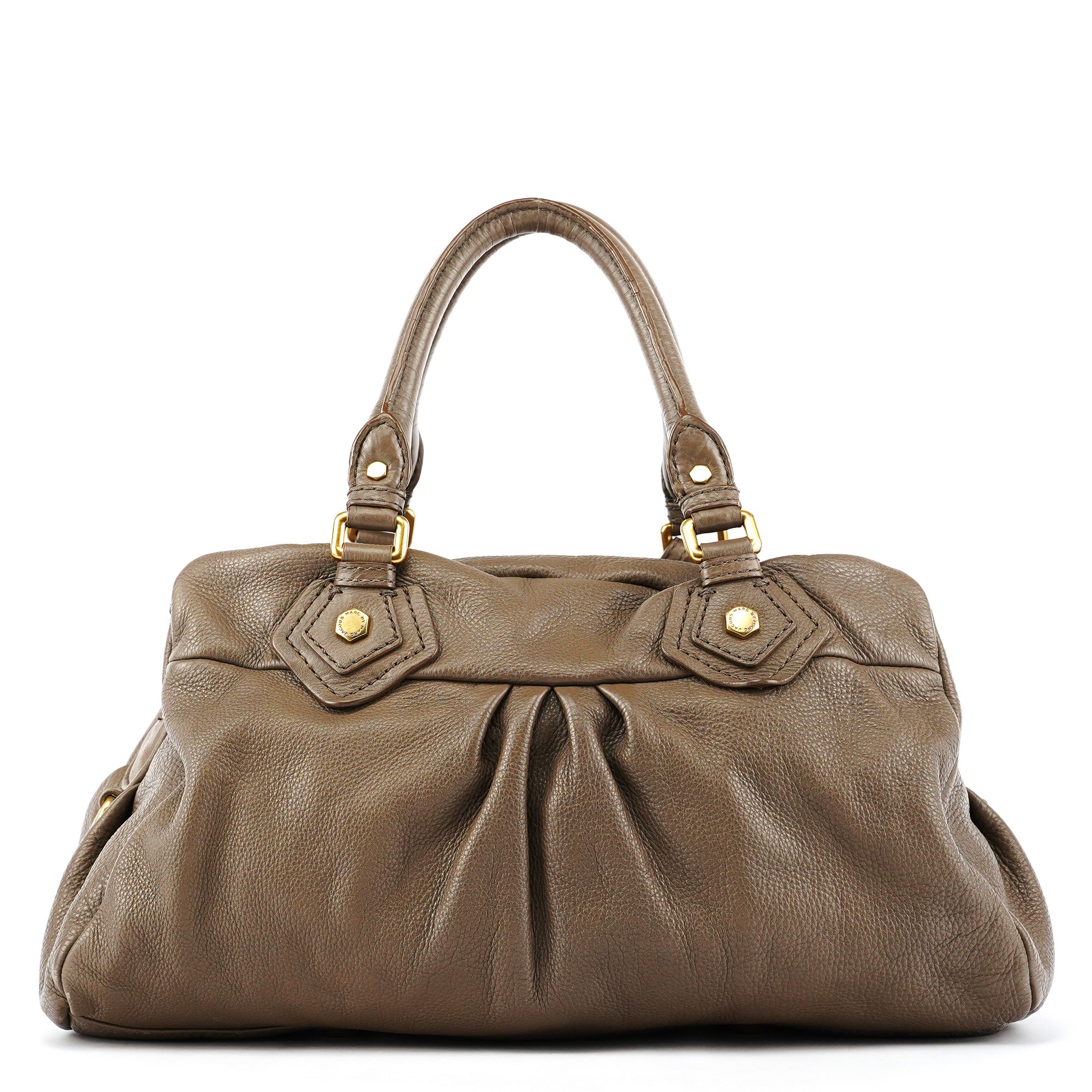 Marc by Marc Jacobs Light Brown Leather Classic Q Baby Groovee 2-Way Bag