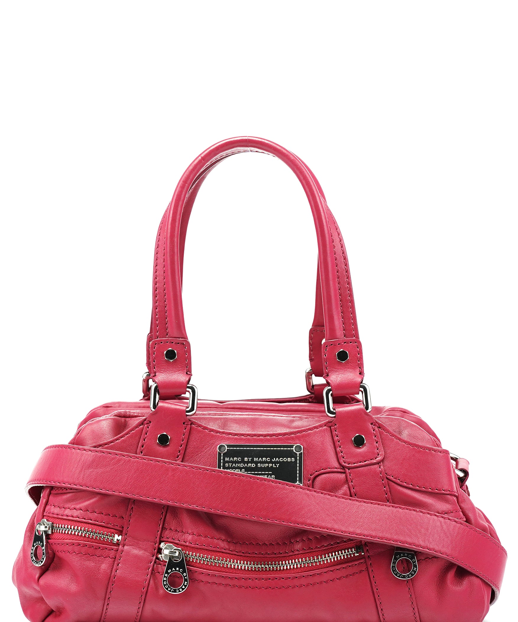 Marc by Marc Jacobs Pink Leather Multi-Pocket 2-Way Bag