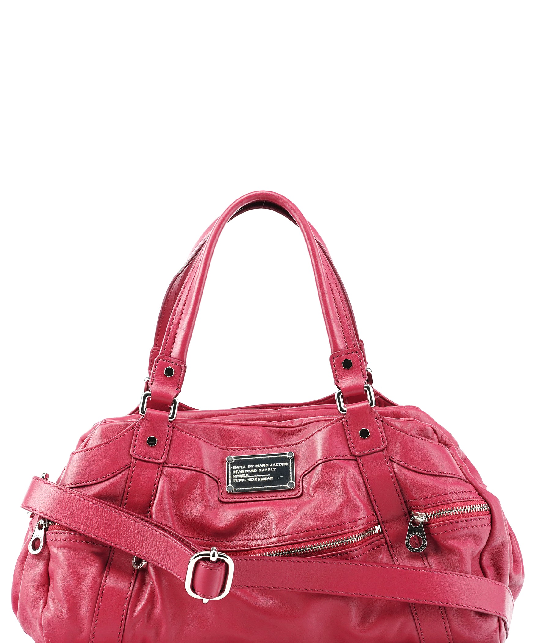 Marc by Marc Jacobs Pink Leather Multi-Pocket 2-Way Bag
