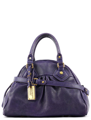 Marc by Marc Jacobs Purple Leather Classic Q Baby Groovee 2-Way Bag