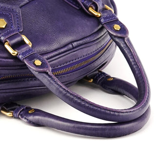 Marc by Marc Jacobs Purple Leather Classic Q Baby Groovee 2-Way Bag