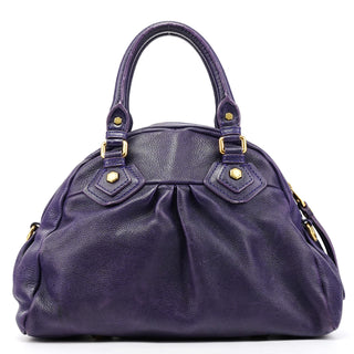 Marc by Marc Jacobs Purple Leather Classic Q Baby Groovee 2-Way Bag
