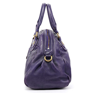 Marc by Marc Jacobs Purple Leather Classic Q Baby Groovee 2-Way Bag