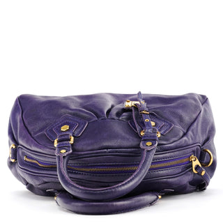 Marc by Marc Jacobs Purple Leather Classic Q Baby Groovee 2-Way Bag