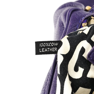 Marc by Marc Jacobs Purple Leather Classic Q Baby Groovee 2-Way Bag