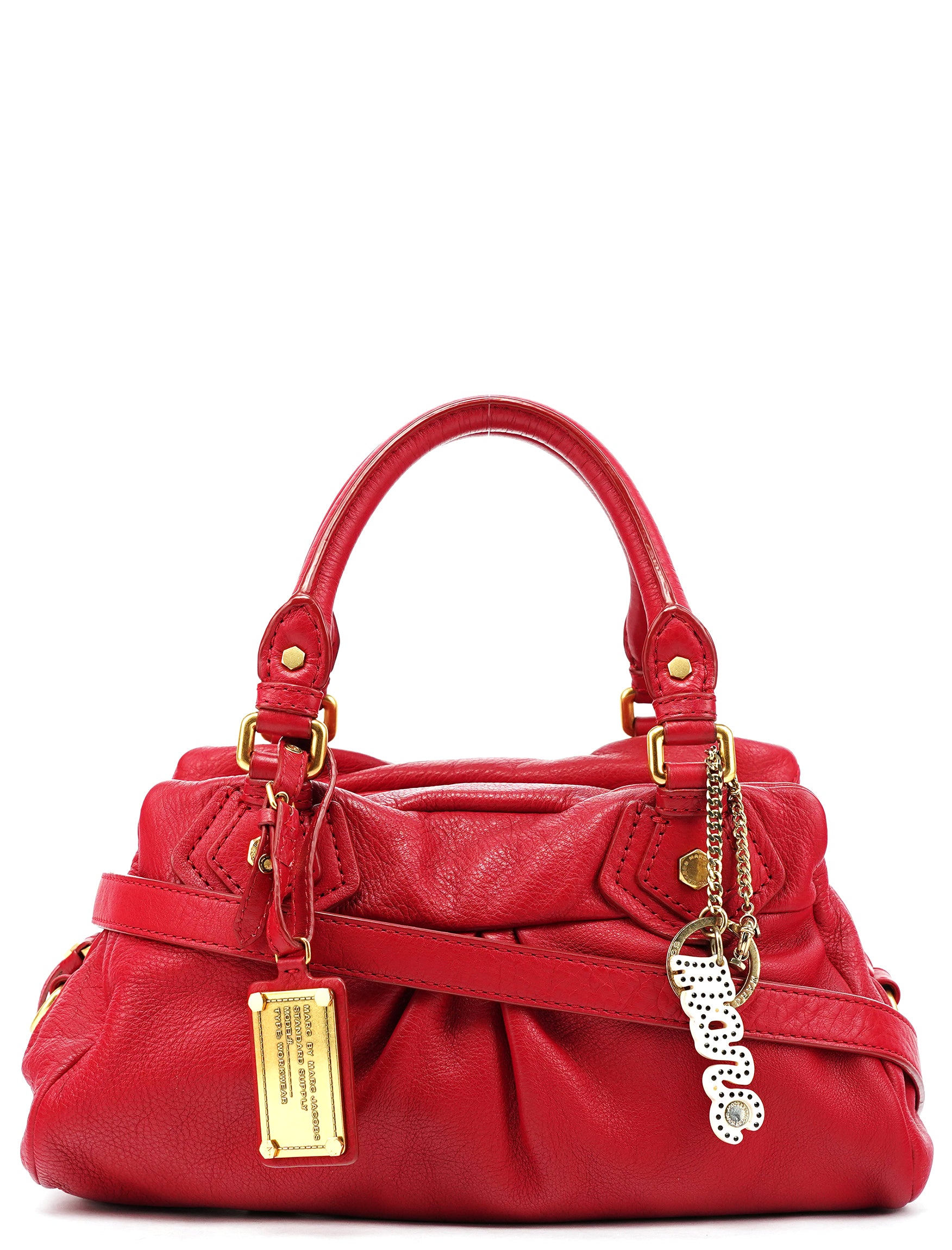 Marc by Marc Jacobs Borsa Classic Q Baby Groovee in pelle rossa