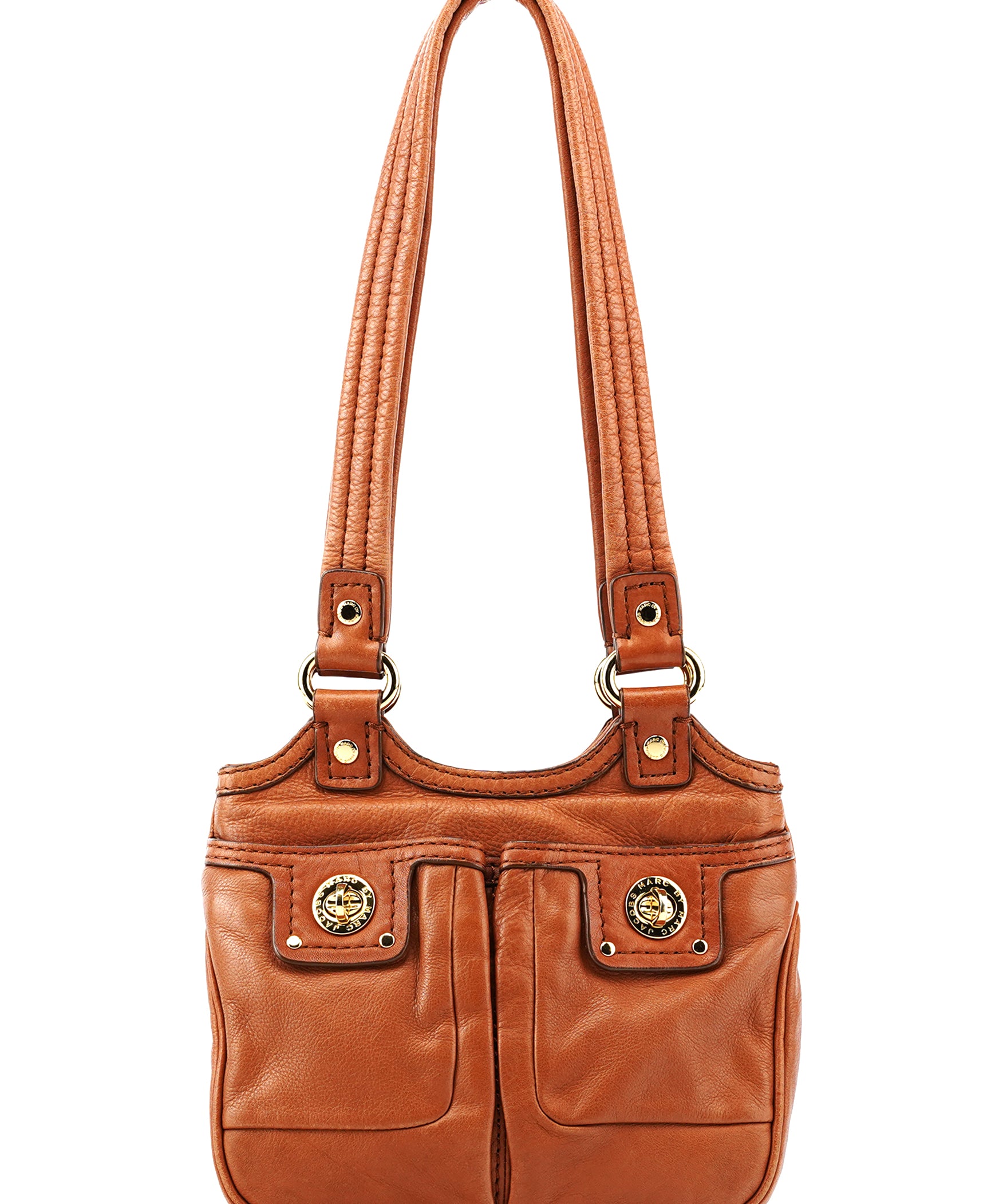Marc by Marc Jacobs Tan Leather Multi-Pocket Tote Bag