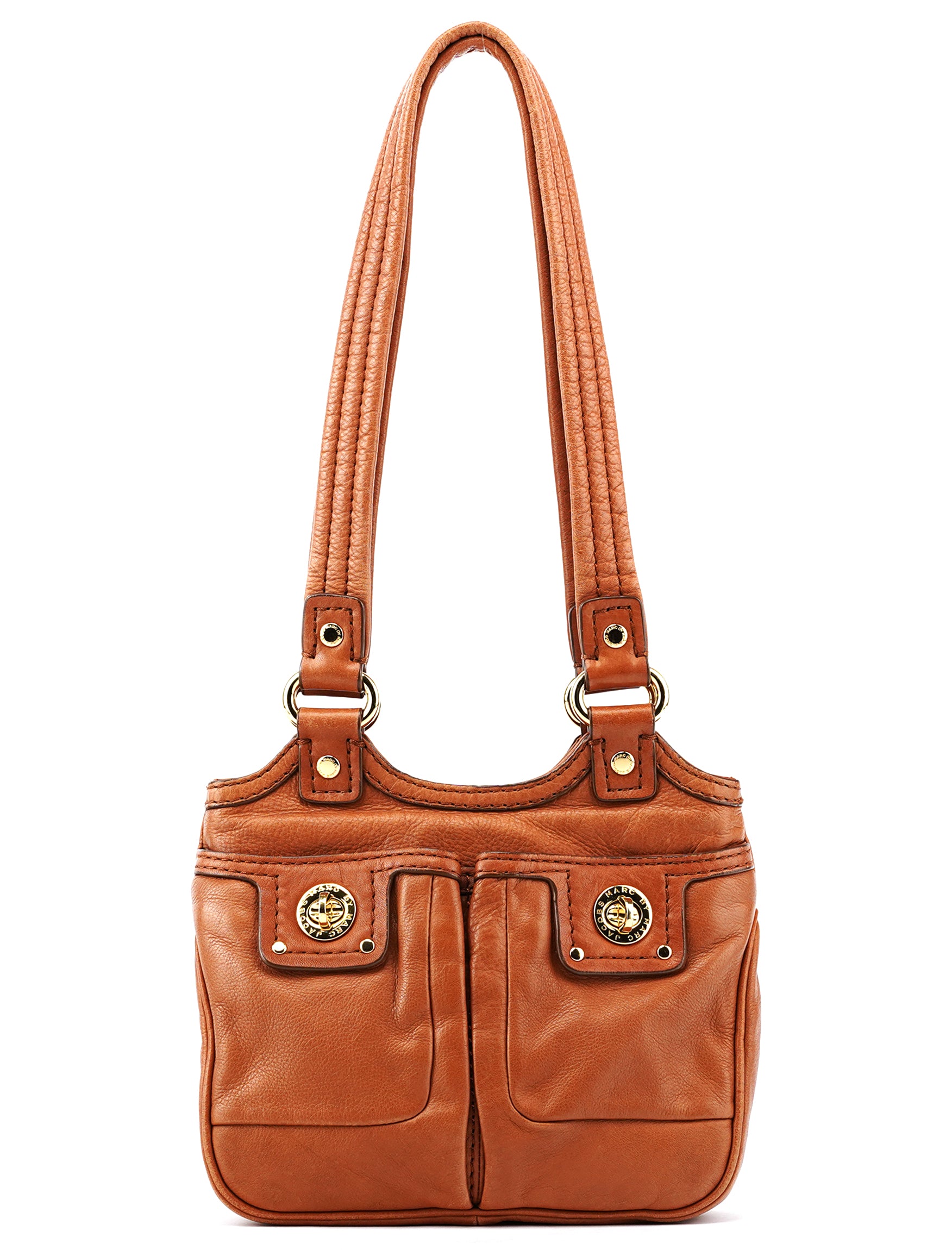 Marc by Marc Jacobs Tan Leather Multi-Pocket Tote Bag