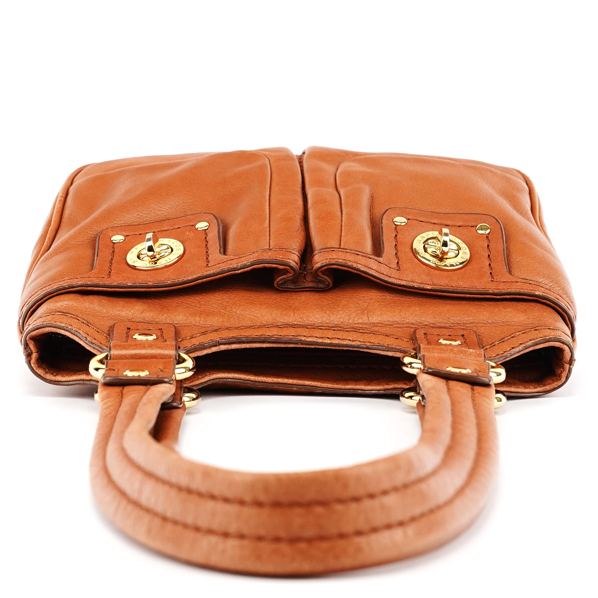 Marc by Marc Jacobs Tan Leather Multi-Pocket Tote Bag
