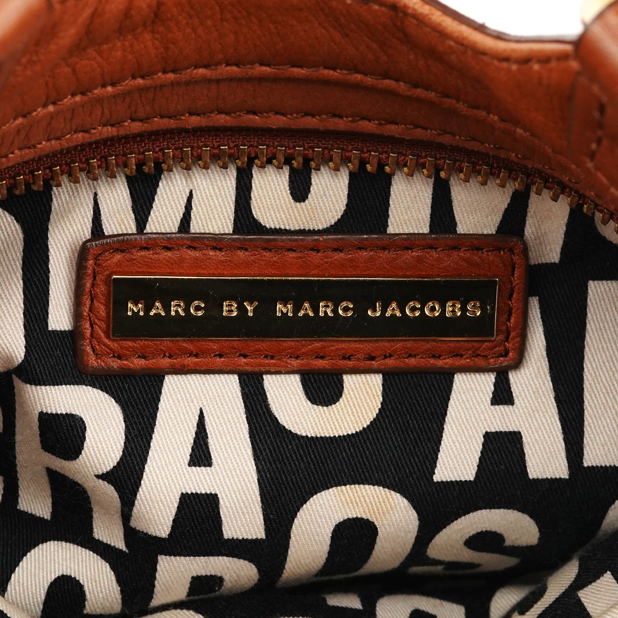 Marc by Marc Jacobs Tan Leather Multi-Pocket Tote Bag