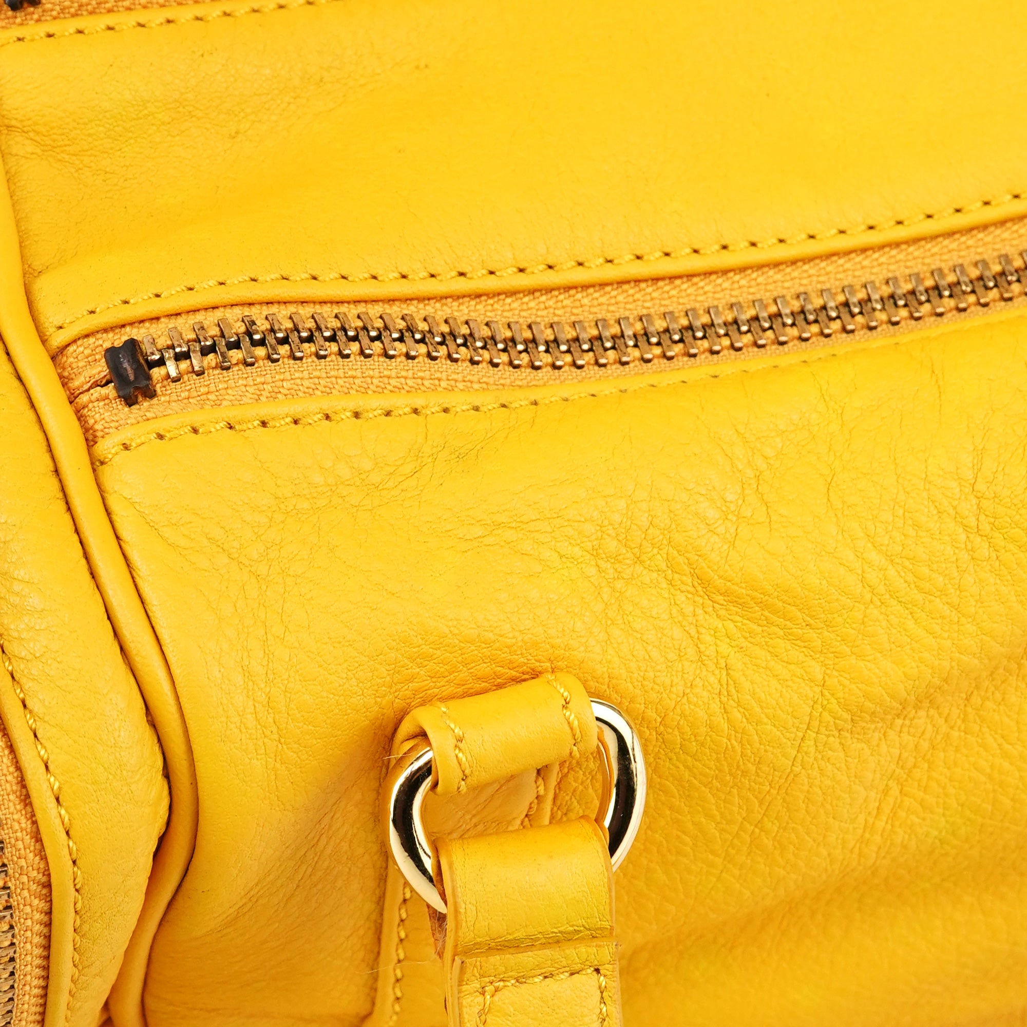 Marc by Marc Jacobs Yellow Leather Boston Bag