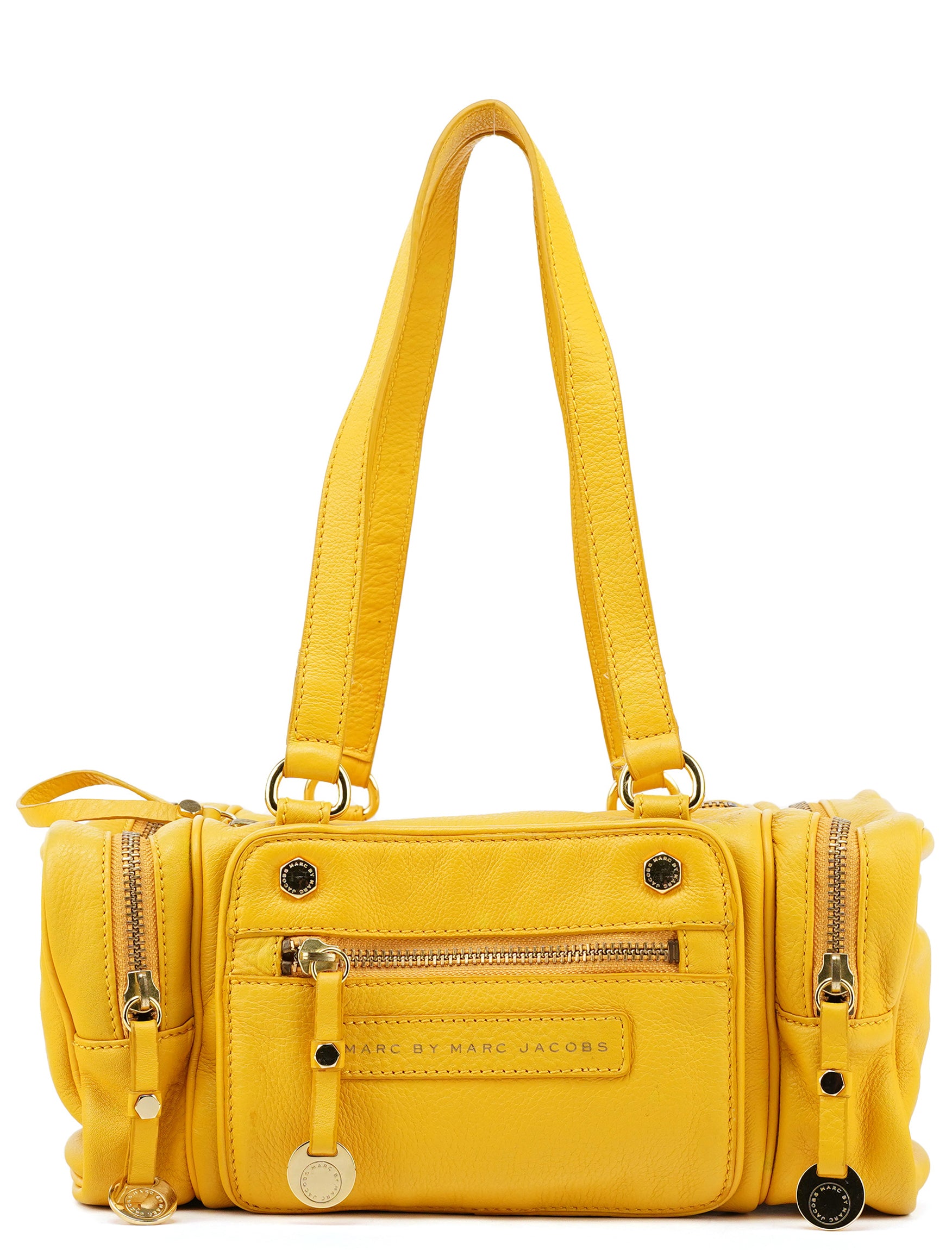 Marc by Marc Jacobs Yellow Leather Boston Bag