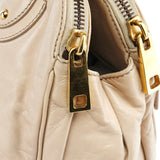 Marc Jacobs Beige Leather Double Pocket Top Handle Bag