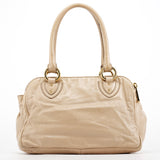 Marc Jacobs Beige Leather Double Pocket Top Handle Bag