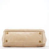 Marc Jacobs Beige Leather Double Pocket Top Handle Bag