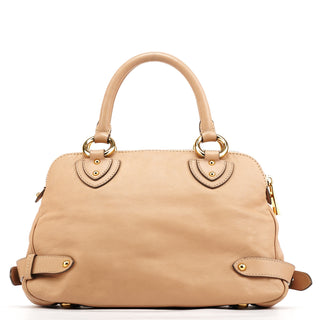 Marc Jacobs Beige Leather Top Handle Bag