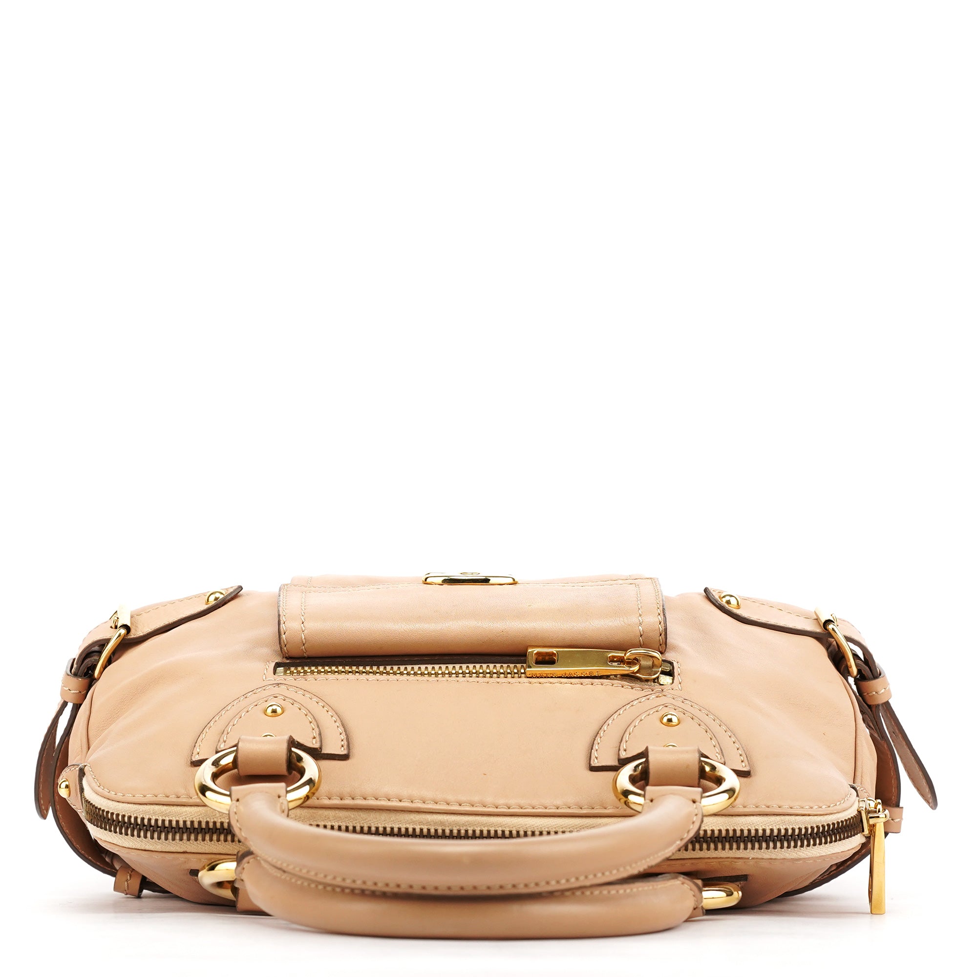 Marc Jacobs Sac à poignée en cuir beige