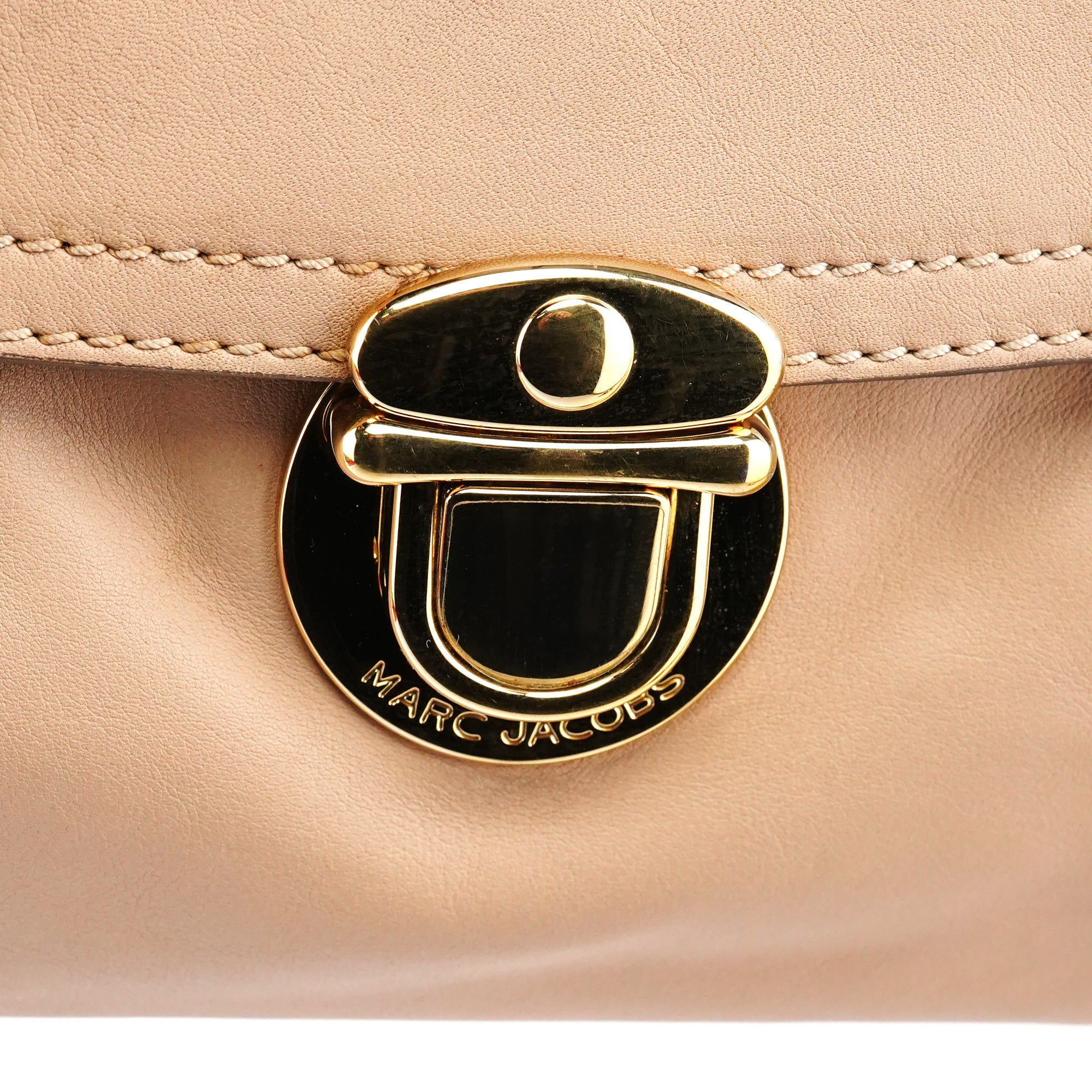 Marc Jacobs Sac à poignée en cuir beige