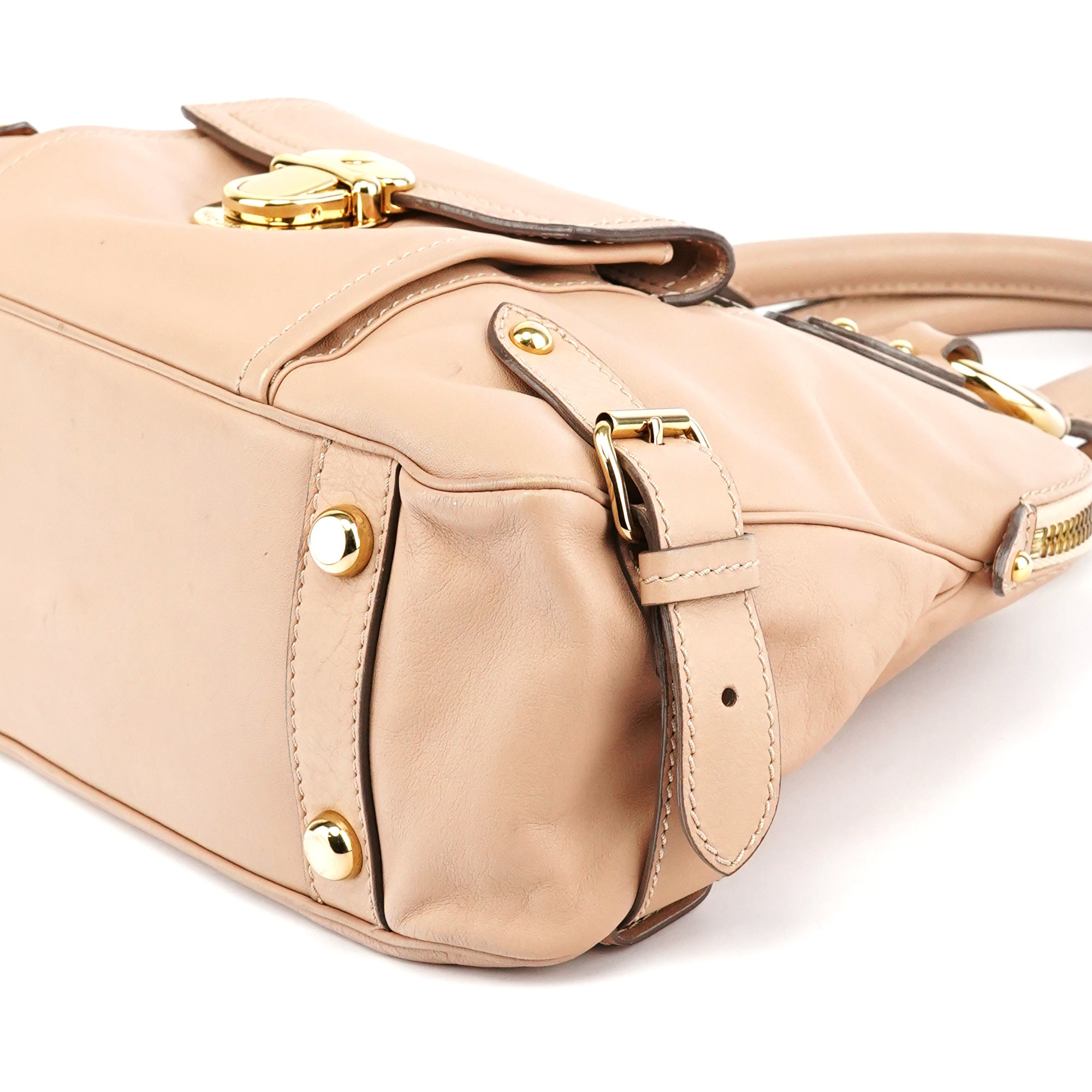 Marc Jacobs Sac à poignée en cuir beige