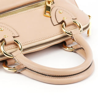 Marc Jacobs Beige Leather Top Handle Bag
