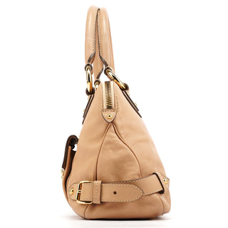 Marc Jacobs Beige Leather Top Handle Bag