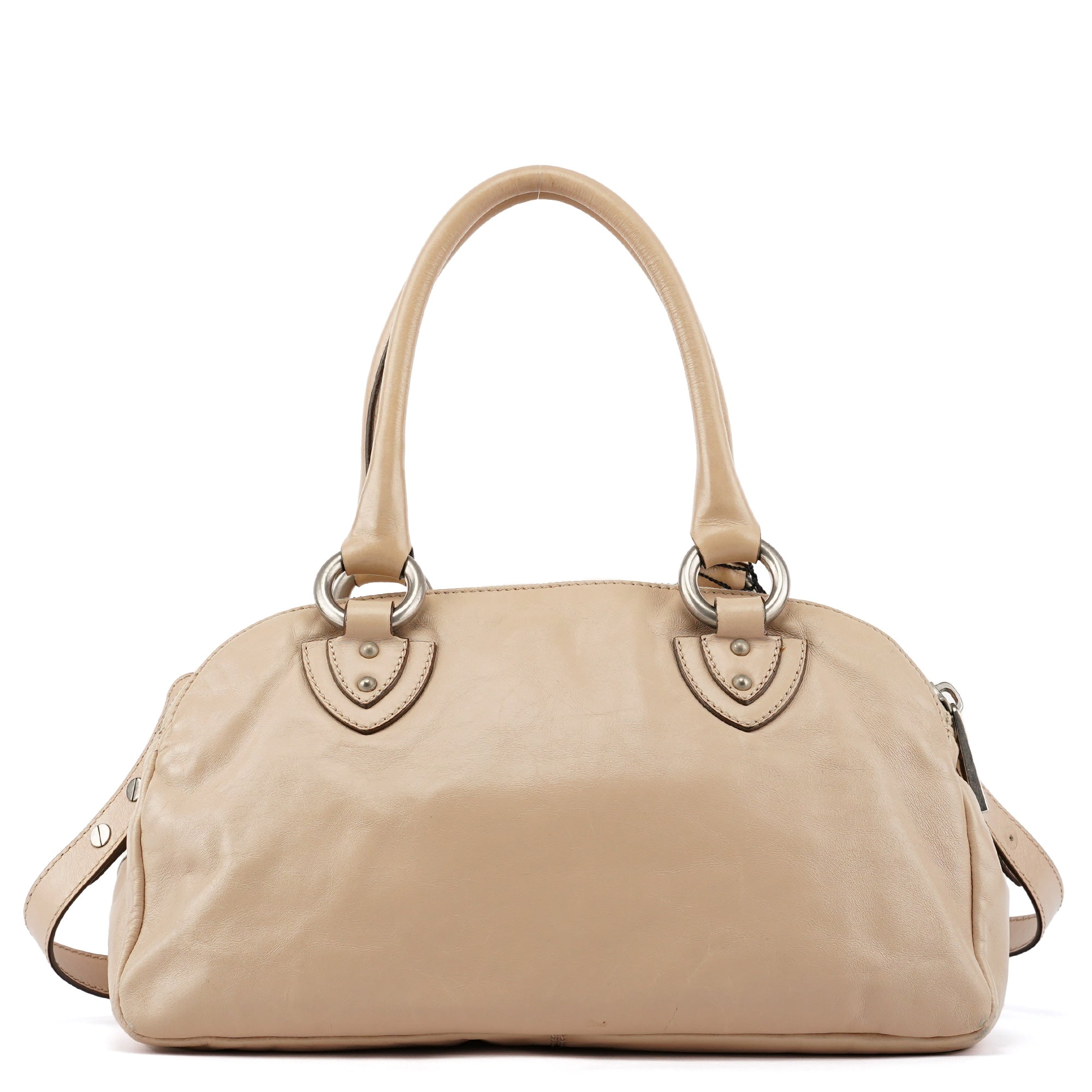 Marc Jacobs 2-Way Tasche mit Turnlock aus Leder in Beige