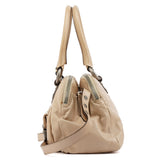 Marc Jacobs 2-Way Tasche mit Turnlock aus Leder in Beige