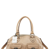 Marc Jacobs 2-Way Tasche mit Turnlock aus Leder in Beige