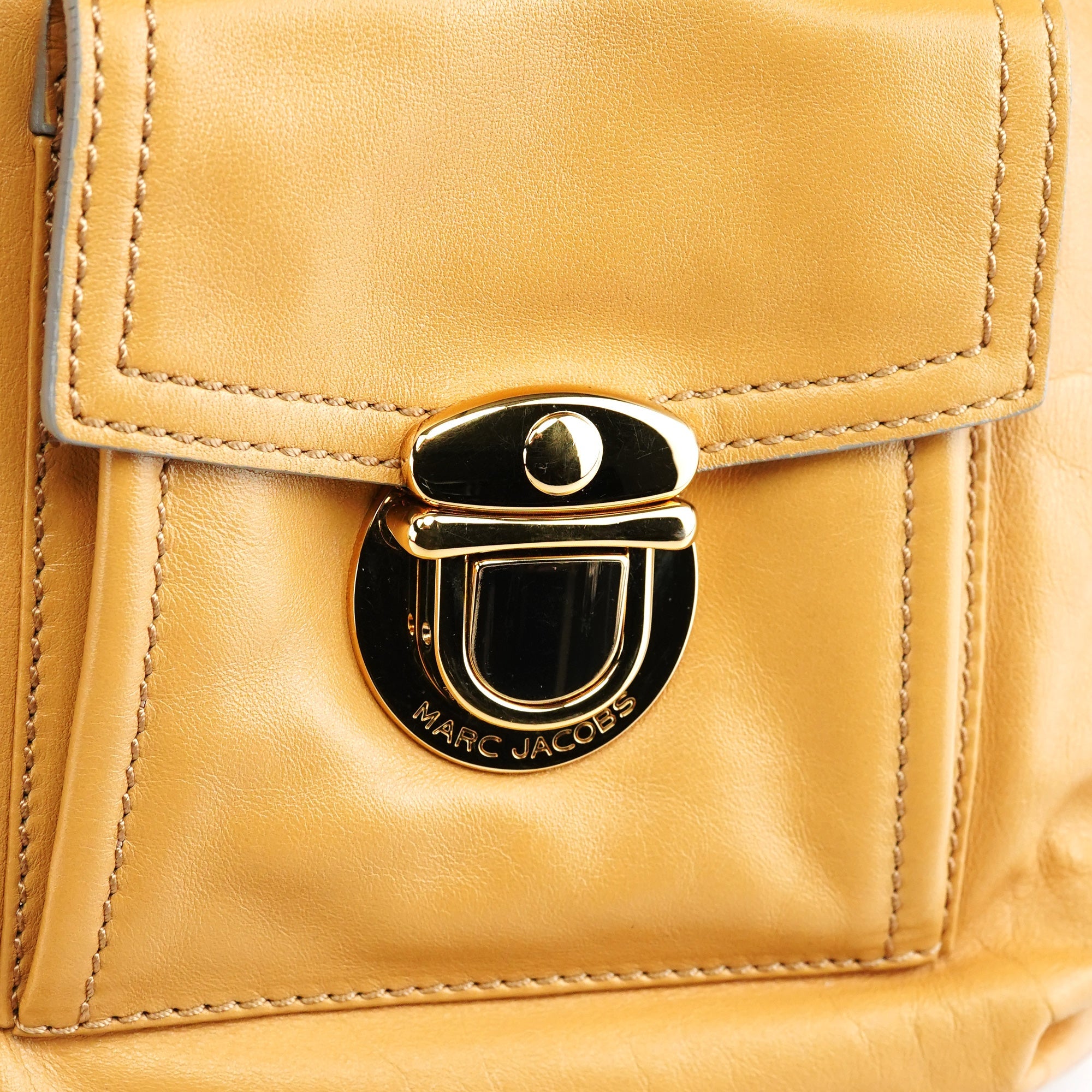 Marc Jacobs Venetia 2-Way Tote Bag aus beigem Leder