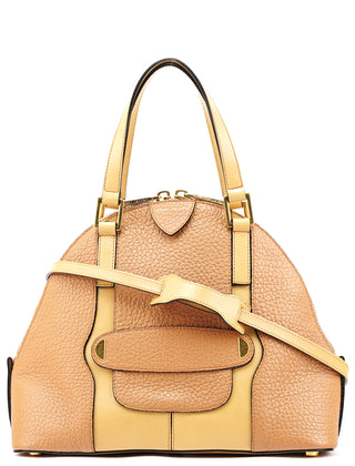 Marc Jacobs Beige Pebbled Leather Bowery 2-Way Bag
