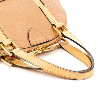 Marc Jacobs Beige Pebbled Leather Bowery 2-Way Bag