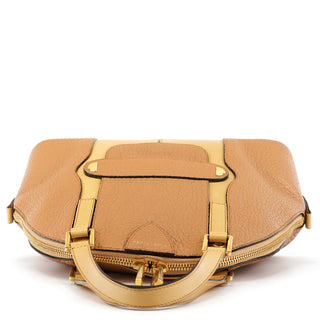 Marc Jacobs Beige Pebbled Leather Bowery 2-Way Bag