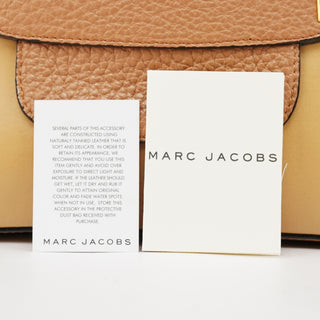 Marc Jacobs Beige Pebbled Leather Bowery 2-Way Bag