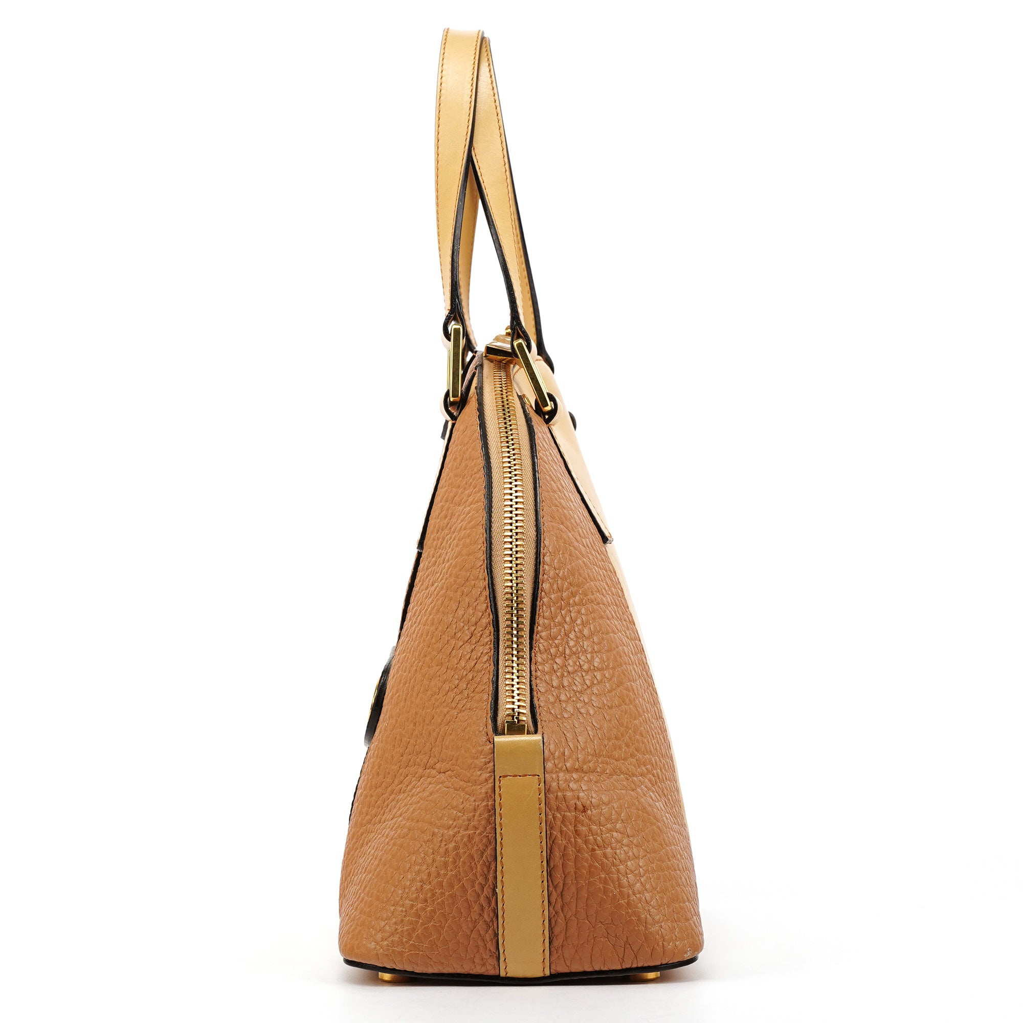 Marc Jacobs Sac deux portés Bowery en cuir grainé beige