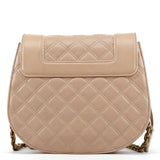 Marc Jacobs Beige Quilted Leather Buckle Shoulder Bag