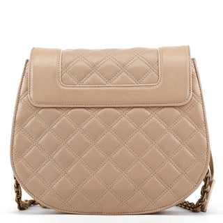 Marc Jacobs Beige Quilted Leather Buckle Shoulder Bag