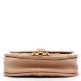 Marc Jacobs Beige Quilted Leather Buckle Shoulder Bag
