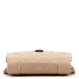 Marc Jacobs Beige Quilted Leather Buckle Shoulder Bag