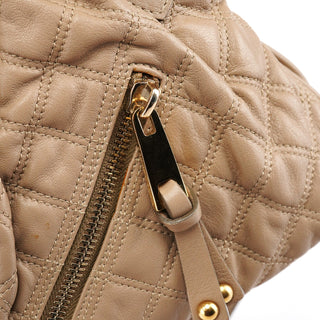 Marc Jacobs Beige Quilted Leather Stam 2-Way Bag