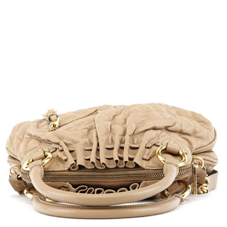 Marc Jacobs Beige Quilted Leather Stam 2-Way Bag
