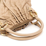 Marc Jacobs Beige Quilted Leather Stam 2-Way Bag