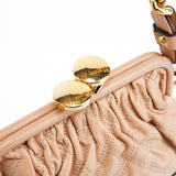 Marc Jacobs Beige Quilted Leather Stam Shoulder Bag