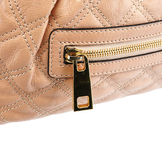 Marc Jacobs Beige Quilted Leather Stam Shoulder Bag