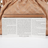 Marc Jacobs Beige Quilted Leather Stam Shoulder Bag